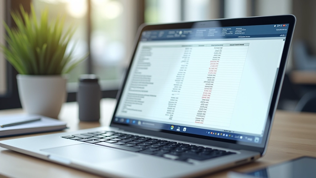 Laptopio ekrane matyti Excel skaičiavimo lentelė su WACC komponentais